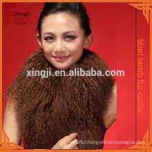 good quality dyed long hair mongolian lamb fur collar for garemnt/jacket